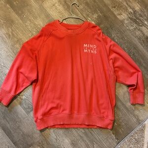 Aerie Red Crewneck